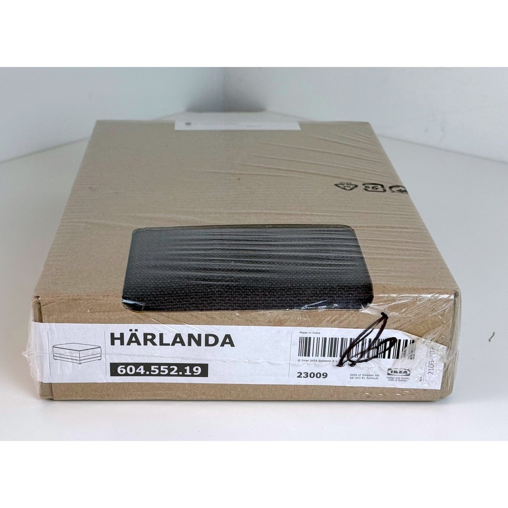 IKEA Harlanda Ottoman w/ Storage Cover Sporda Dark Gray 604.552.19 New